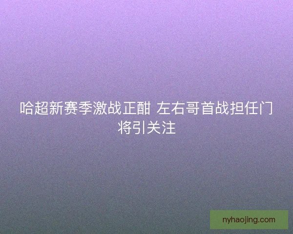 哈超新赛季激战正酣 左右哥首战担任门将引关注